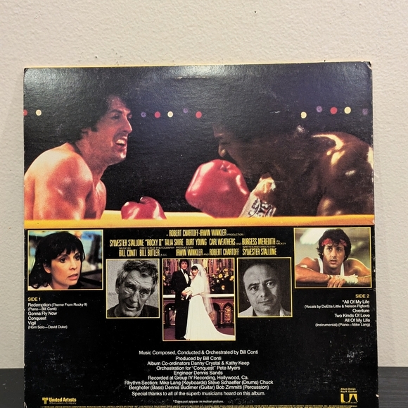 Rocky II Original Motion Picture Score Vinyl Record - Yellow and Black - Picture 3 of 6